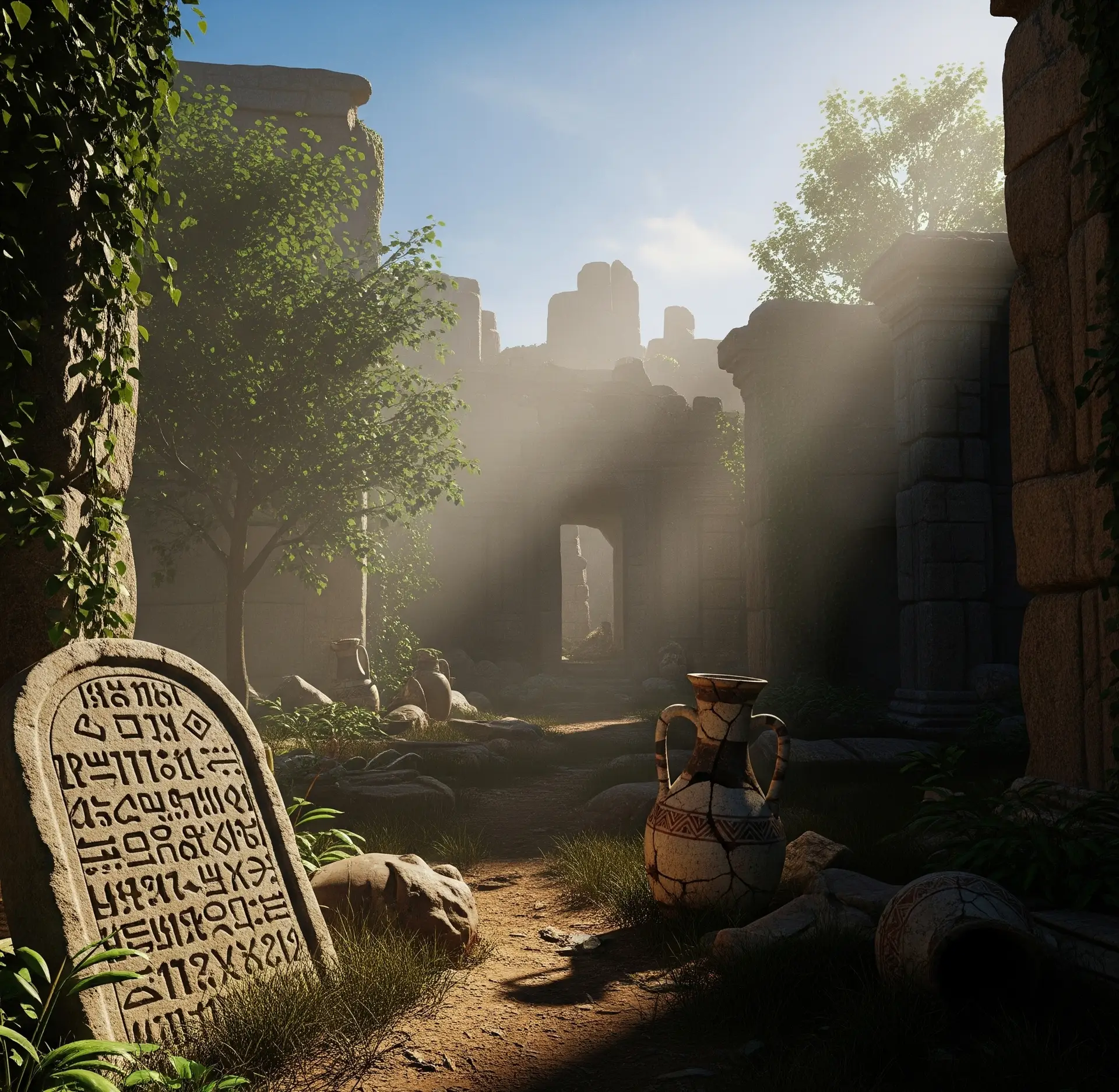 Antik bir mekanı gösteren görsel